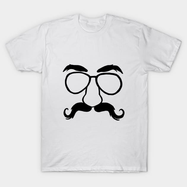 Glasses and mustache T-Shirt by BjorksBrushworks